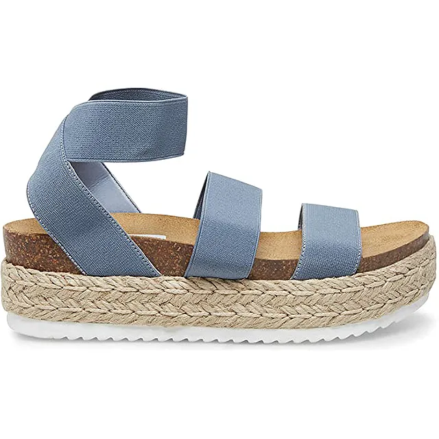Steve Madden Kimmie Espadrille Sandal (Dusty Blue)