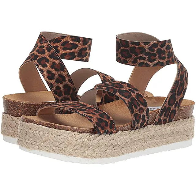 Steve Madden Kimmie Espadrille Sandal (Leopard)