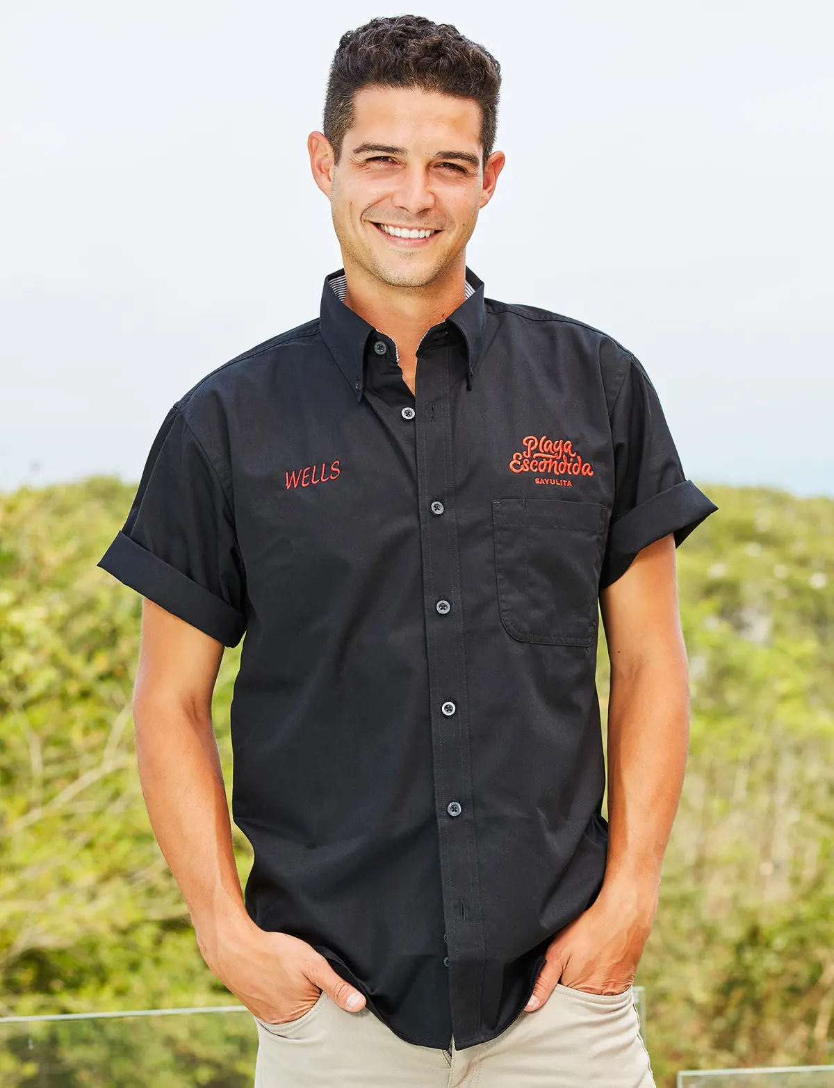 Wells Adams Spotted Bartending at Bachelorette Resort