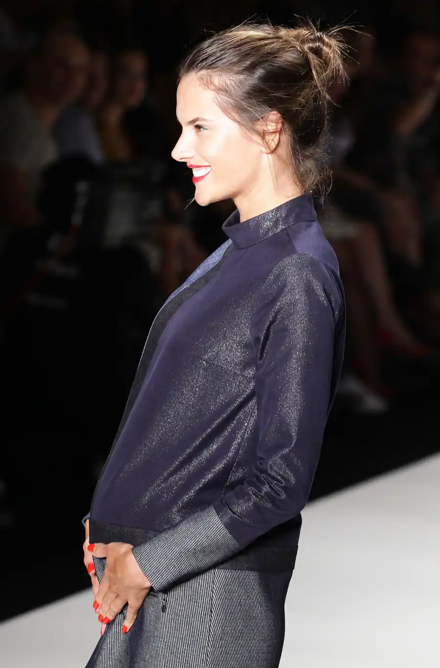 Alessandra Ambrosio walks the runway during the Colcci Show at Sao Paulo Fashion Week Fall 2012 Pregnant Models Walking the Runway