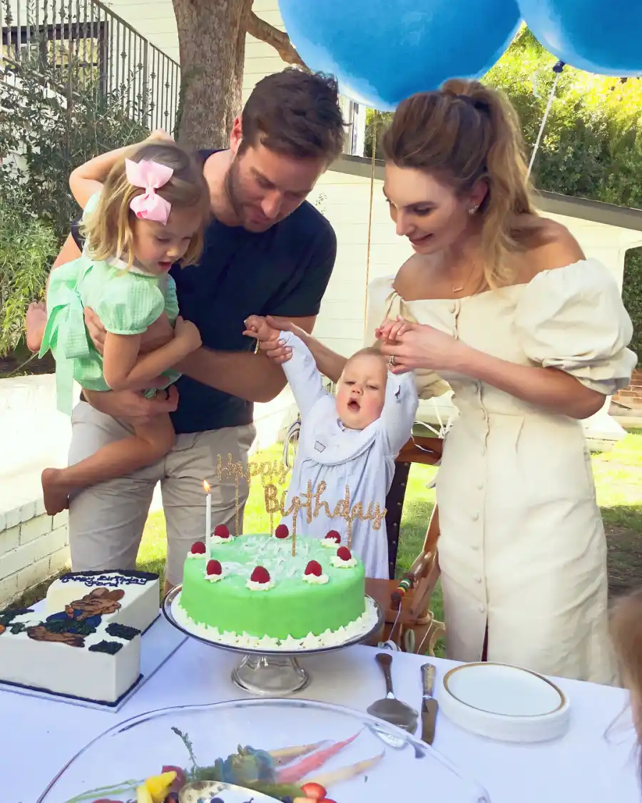 9 January 2018 Armie Hammer and Elizabeth Chambers