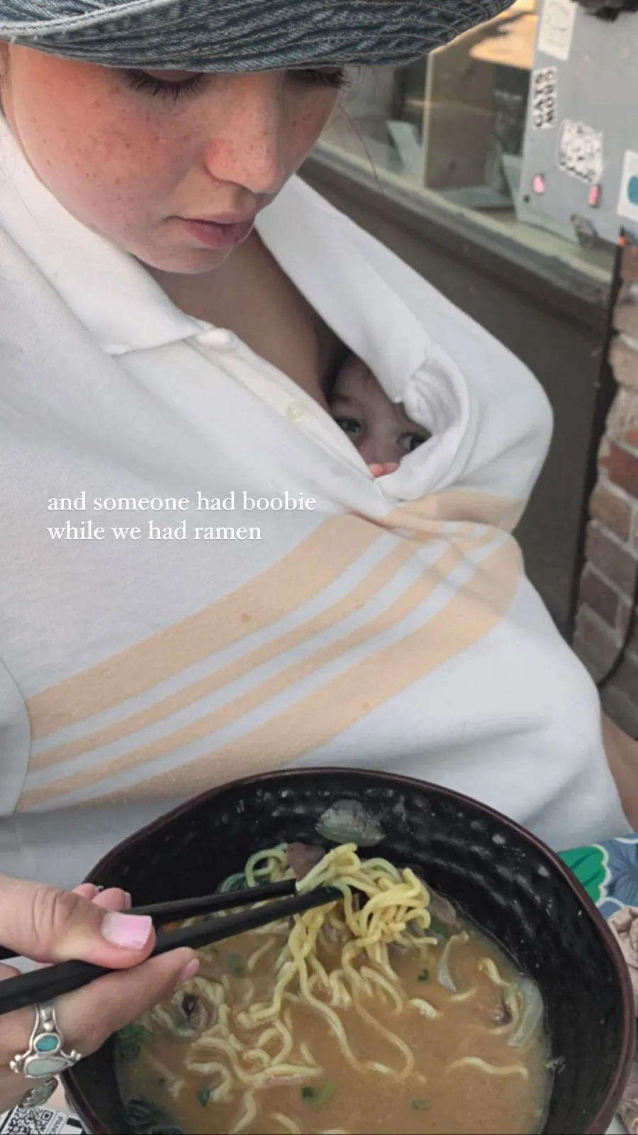 Bekah Martinez Breast Feeding Eating