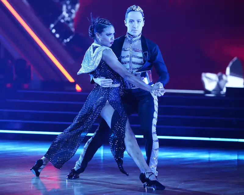 Briit Stewart and Johnny Weir Dancing With the Stars Nelly and Johnny Weir Call Out Harsh Judging