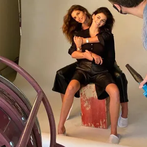 Cindy Crawford Kaia Gerber Twin Mother-Daughter Campaign Shoot