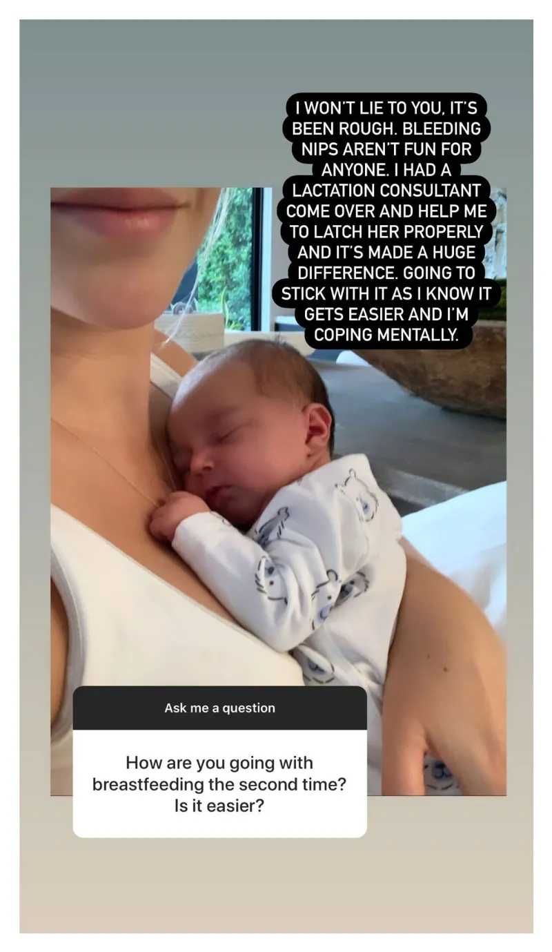 Claire Holt Describes Rough Breast-Feeding Experience