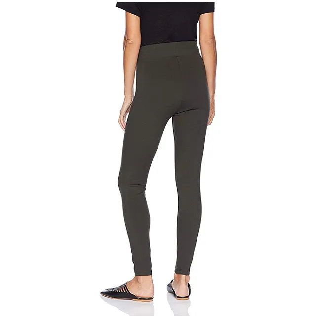 Daily Ritual Women's Ponte Knit Legging (Olive)