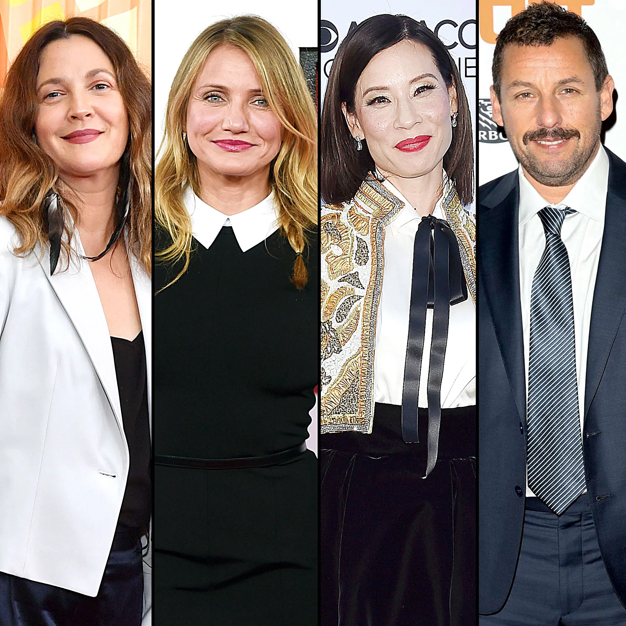Drew Barrymore Reunites With Charlies Angels Adam Sandler Talk Show Cameron Diaz Lucy Liu