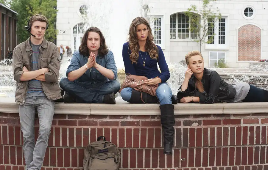 Erik Knudsen, Rory Culkin, Marielle Jaffe and Hayden Panettiere Scream