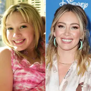 Hilary Duff as Lizzie McGuire and Hilary Duff in 2019 Lizzie McGuire Cast Where Are They Now