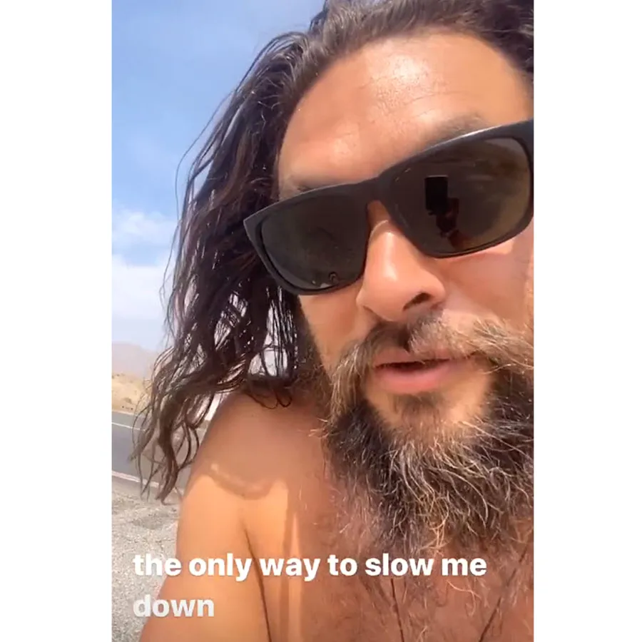 Jason Momoa Went Shirtless After His Car Broke Down Desert