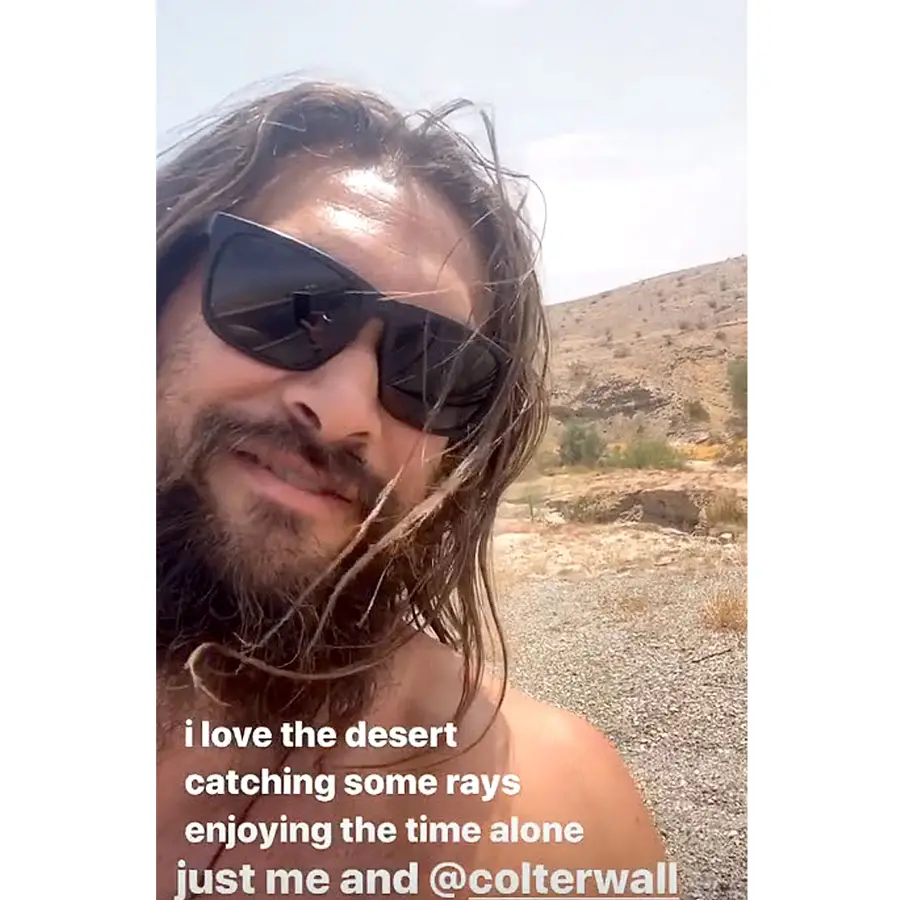 Jason Momoa Went Shirtless After His Car Broke Down Desert