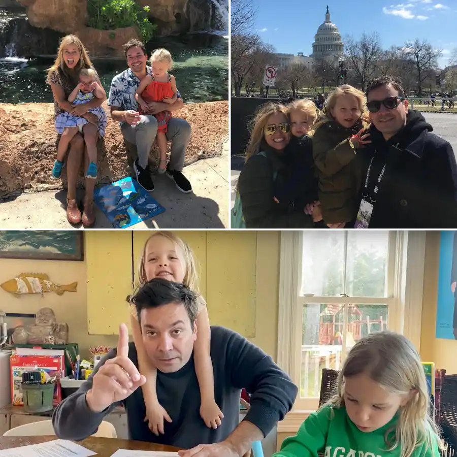 Jimmy Fallon Best Moments With Nancy Juvonen and 2 Kids