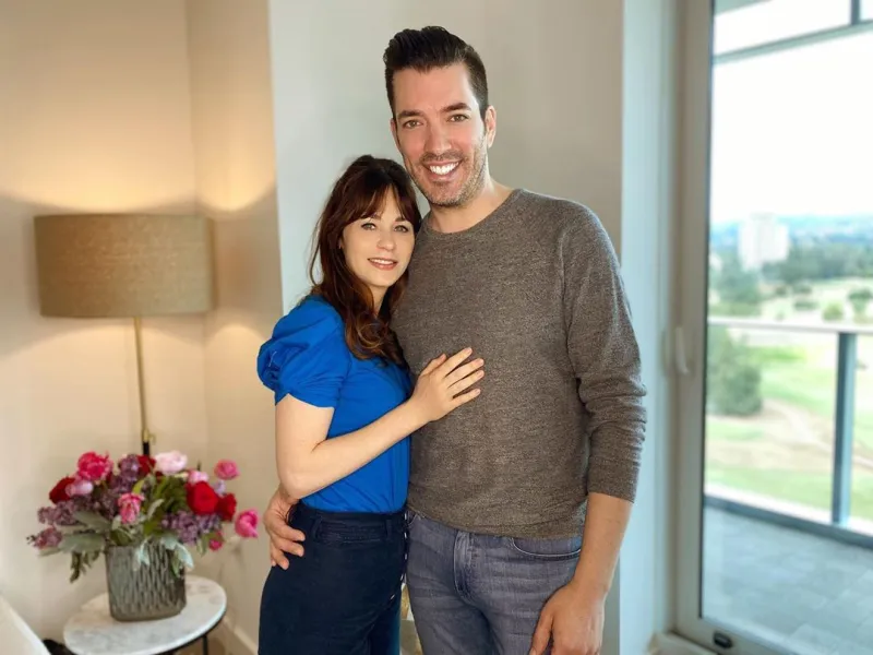 Jonathan Scott and Zooey Deschanel September 2020
