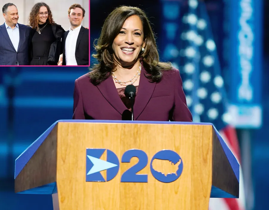 Kamala Harris Douglas Emhoff Ella and Cole