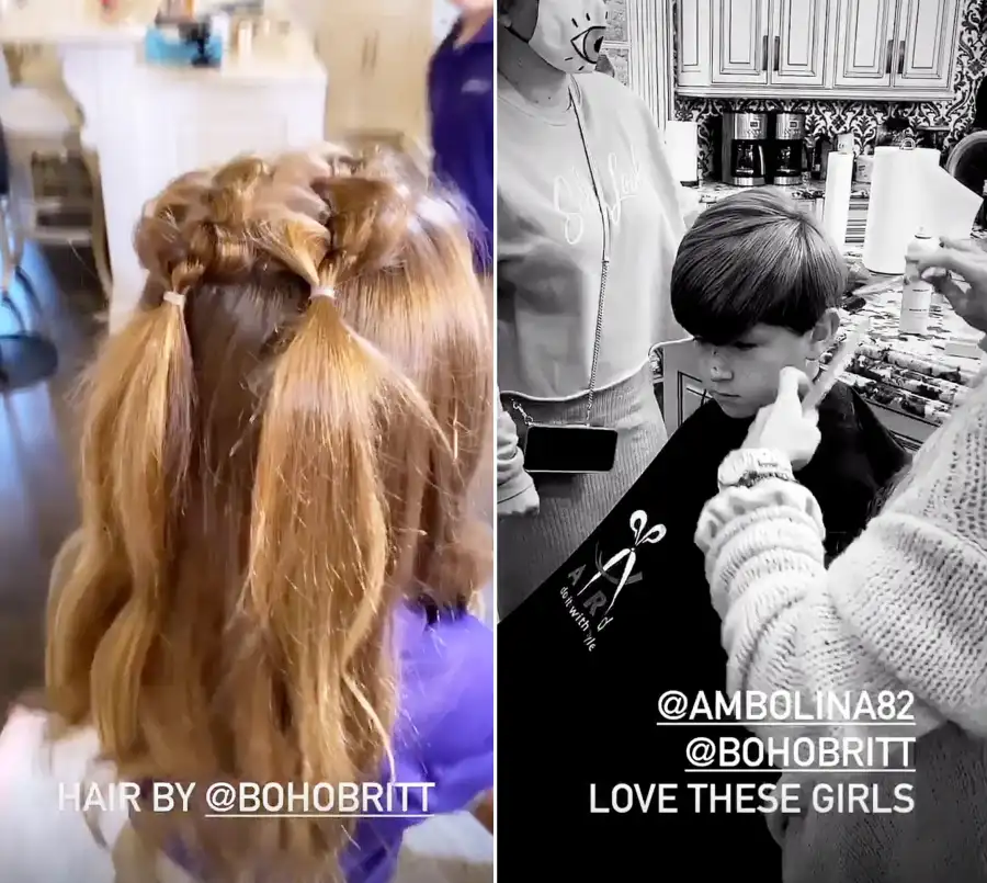 Kane and Kaia Biermann Hair First Day of School