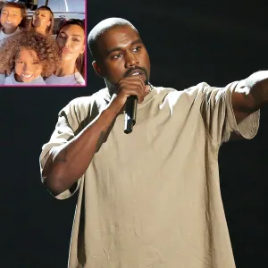 Kanye West Walks on Water With North and Saint During Sunday Service