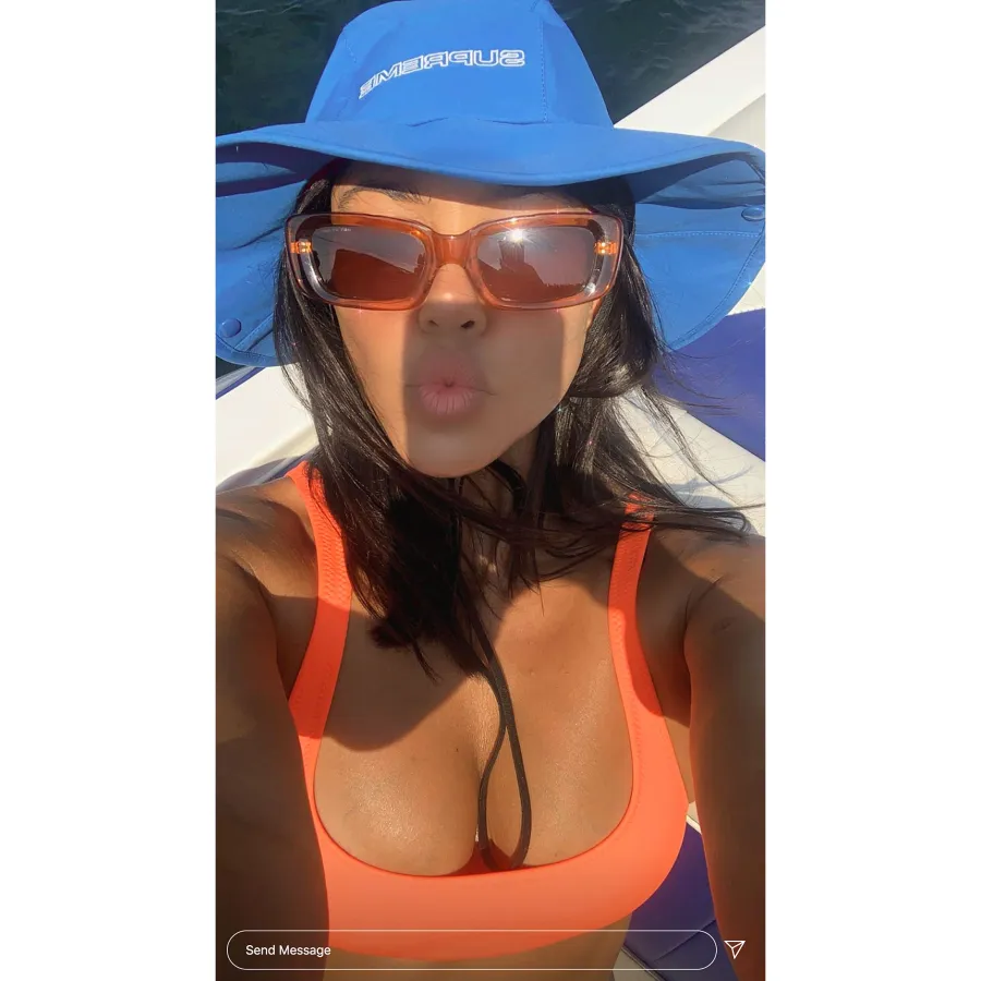 Kourtney Kardashian and Scott Disick Enjoy Boating Trip With Son Reign