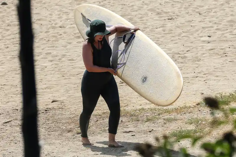 Leighton Meester Surfs With Husband Adam Brody After Giving Birth to 2nd Child