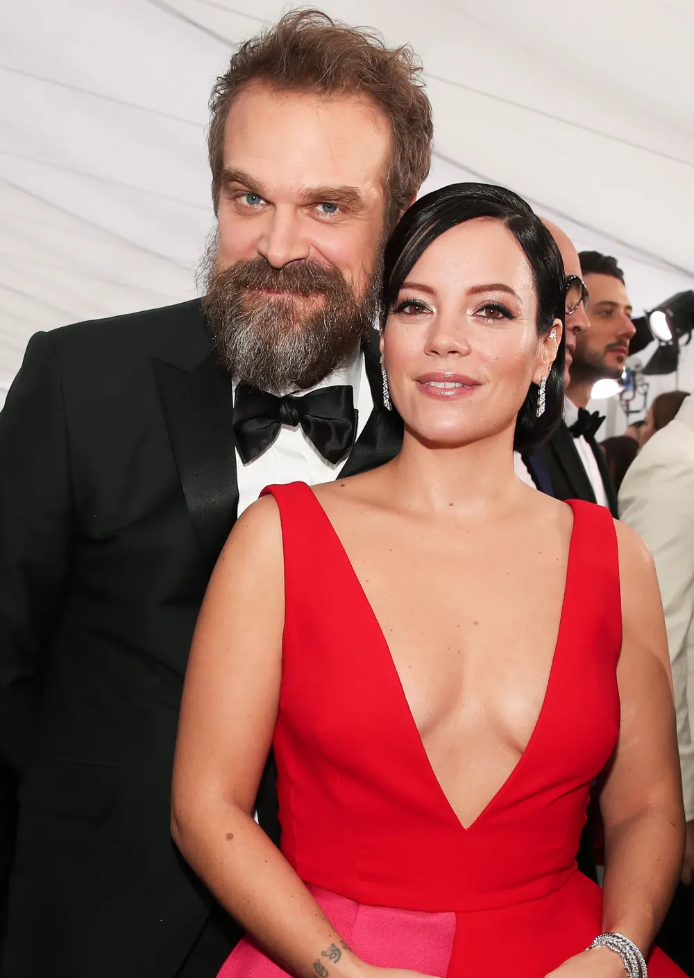 An Up-Close Look at Lily Allen's Diamond Wedding Ring and Playful Heart Mani