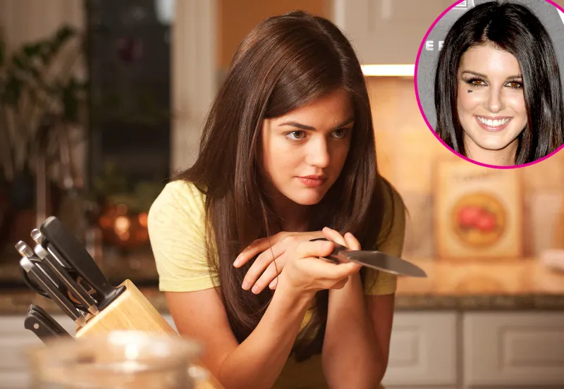 Lucy Hale and Shenae Grimes scream