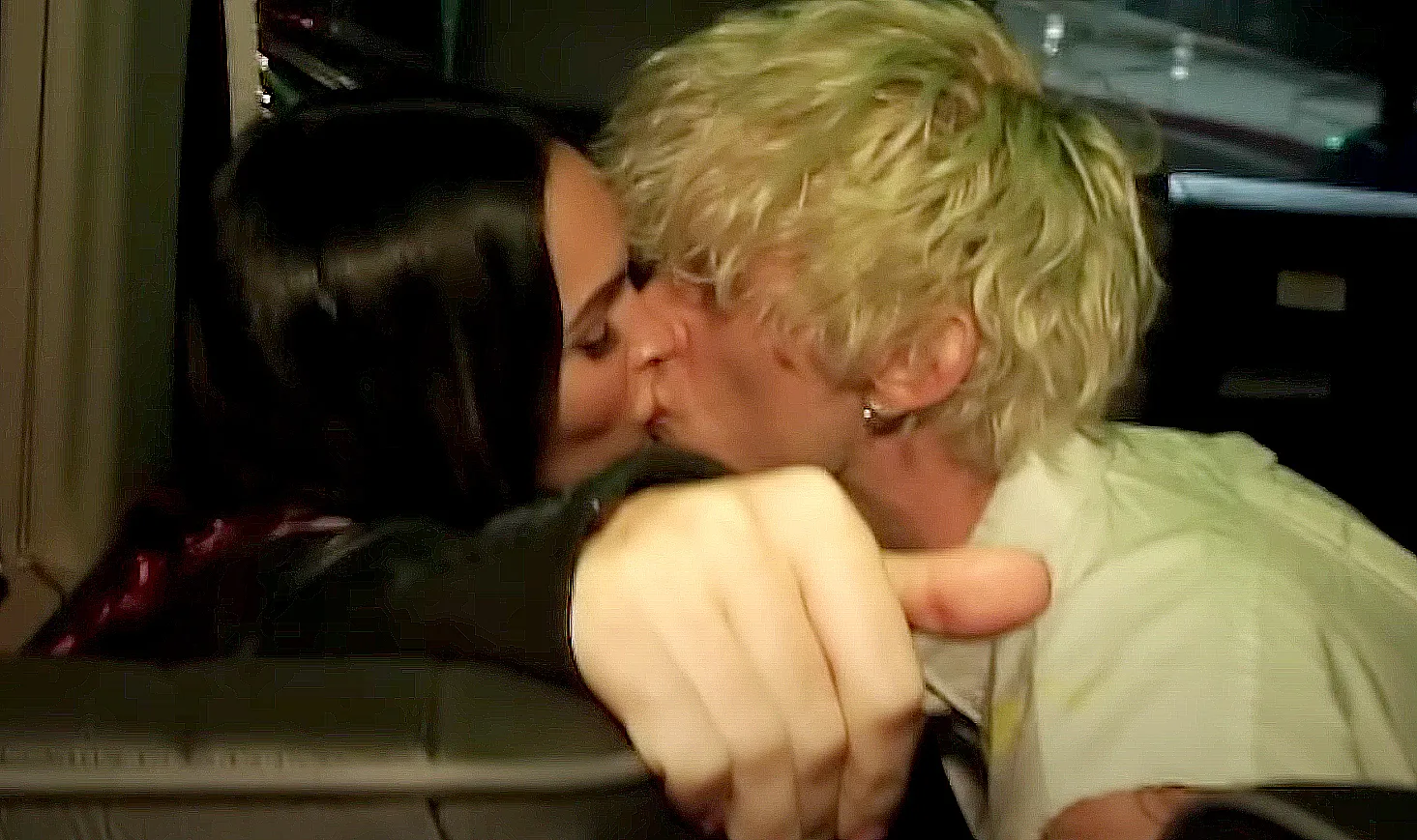 Machine Gun Kelly and Megan Fox Kiss in His New Drunk Face Music Video