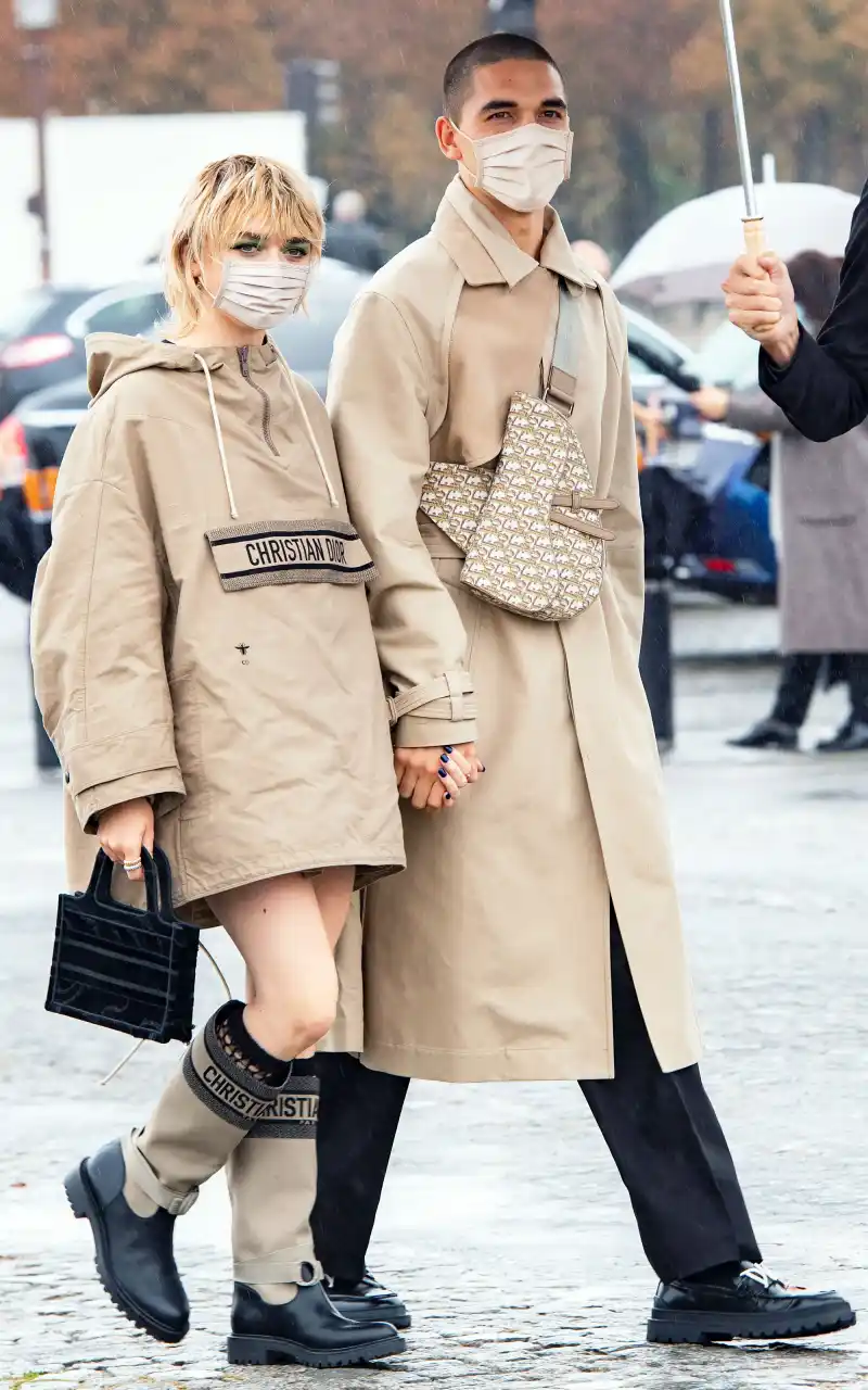 Maisie Williams and Her Boyfriend Reuben Selby Twin in Dior Looks at PFW