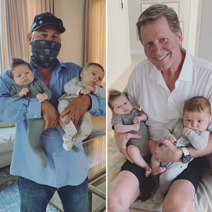 Matteo and Buddy with their grandpas