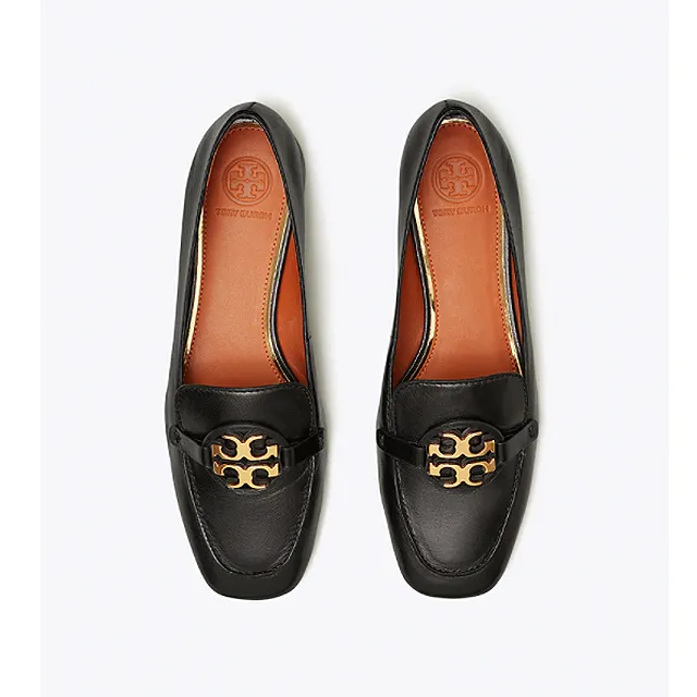 Miller Metal-Logo Loafer, Leather (Perfect Black)