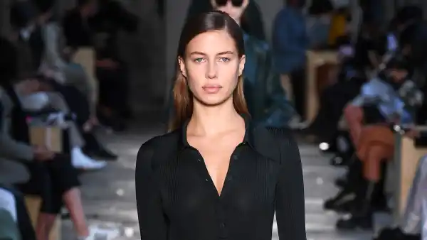Brad Pitt’s Girlfriend Nicole Poturalski Hits the Runway at Milan Fashion Week