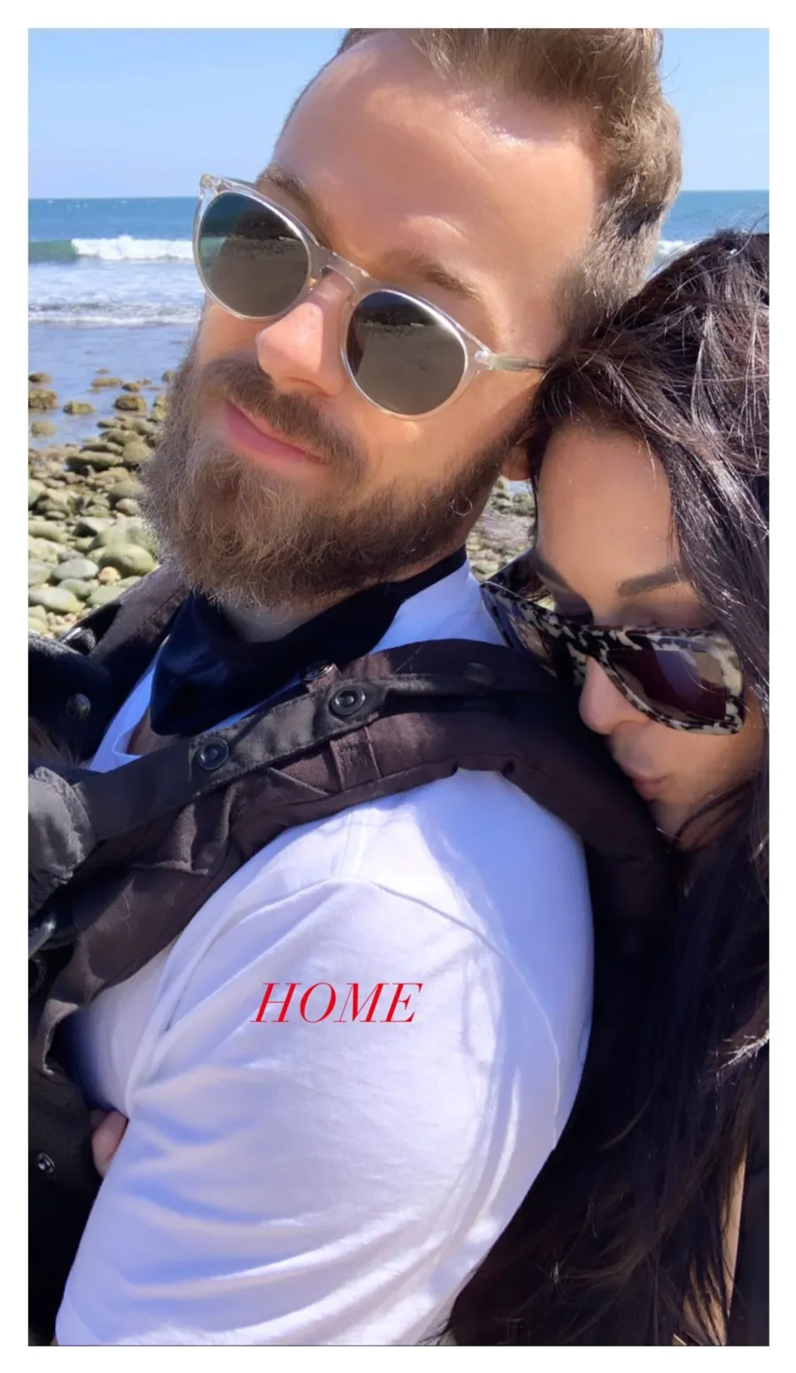 Nikki Bella and Artem Chigvintsev Take Matteo to Beach