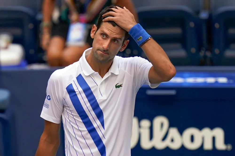 Novak Djokovic Disqualified From US Open After Hitting Linewoman With A Ball