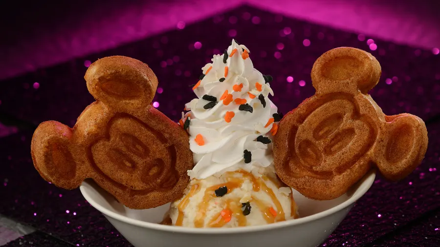 Pumpkin Waffle Sundae Disneyworld