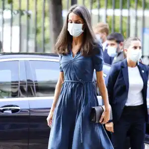 Queen Letizia Blue Dress