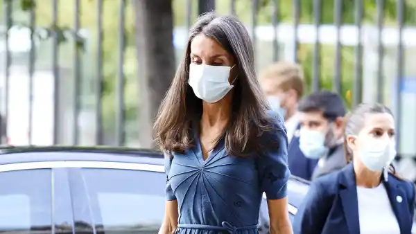 Queen Letizia Blue Dress