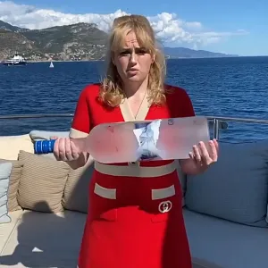 Rebel Wilson New Workout Routine Giant Bottle of Vodka