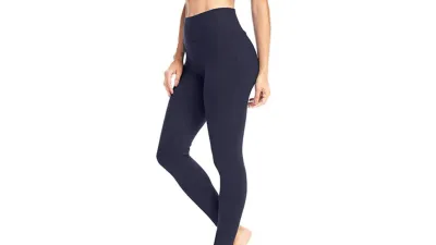 SYRINX High Waisted Leggings for Women (Navy Blue)