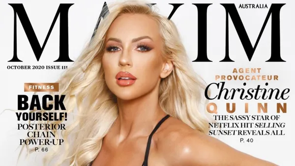 Selling Sunsets Christine Quinn Sexy Maxim Cover