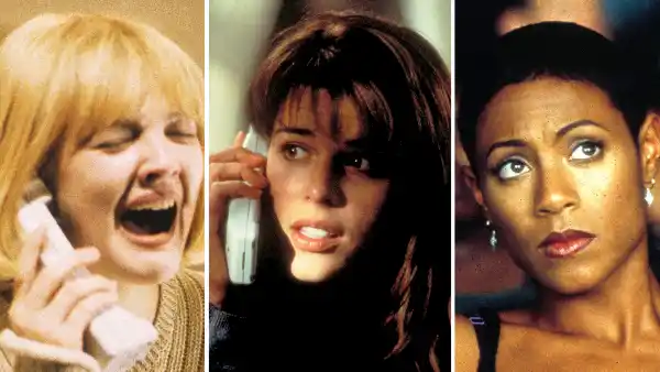 Stars in Scream Drew Barrymore Neve Campbell Jada Pinkett Smith