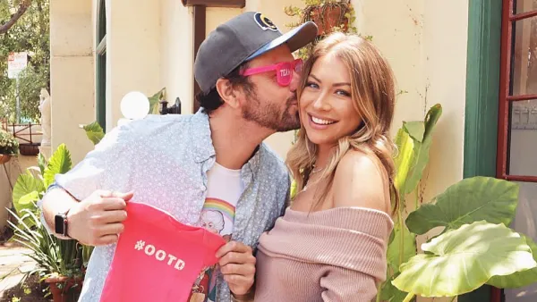 Beau Clark Holding A Onesie and Kissing Stassi Schroeder Is in Such a Good Place With Her Pregnancy