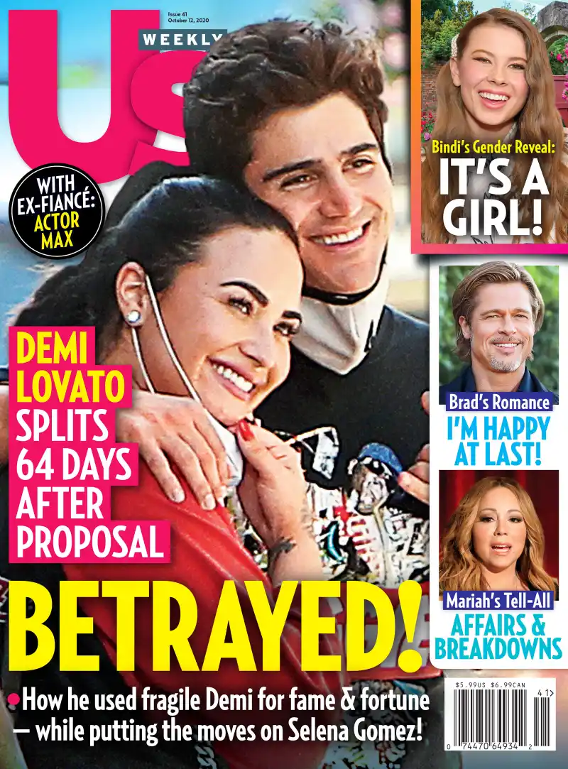 Luxury Handbag Shopping Issue 41 Cover Demi Lovato and Max Ehrich Split