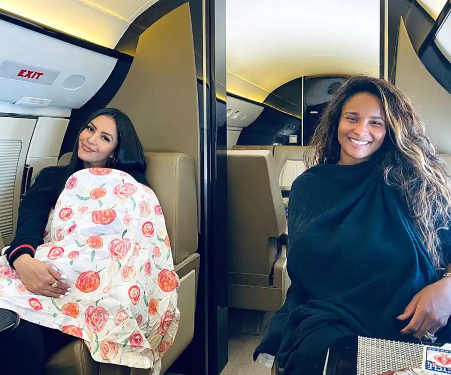 Vanessa Bryant Ciara Breast-Feed Their Babies Side by Side