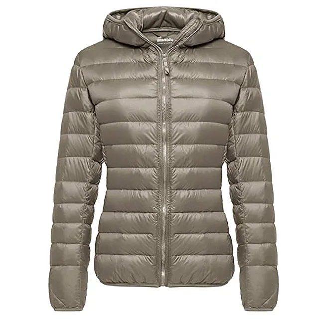 Wantdo Women's Hooded Packable Ultra Light Weight Short Down Jacket