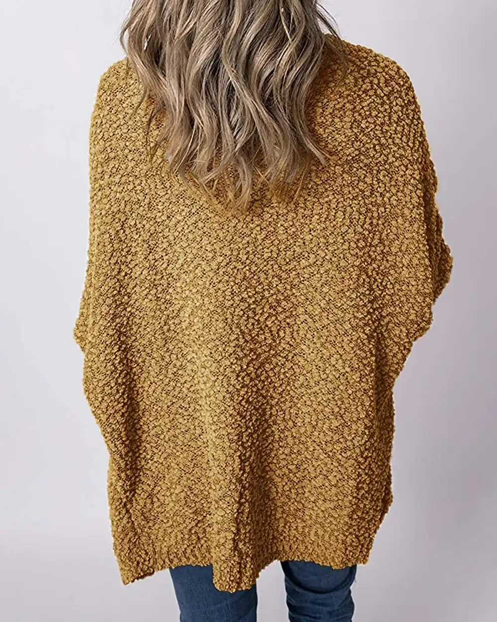 Imily Bela Fuzzy Chunky Popcorn Sherpa Cardigan