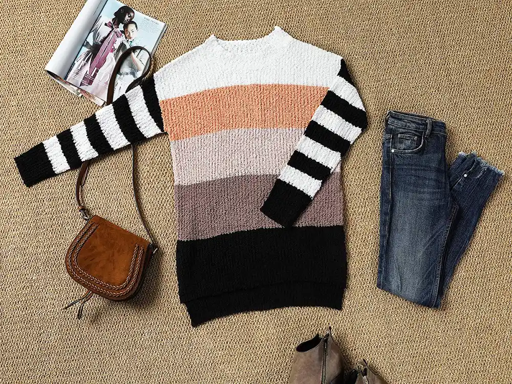 Imily Bela Fuzzy Knitted Sherpa Sweater