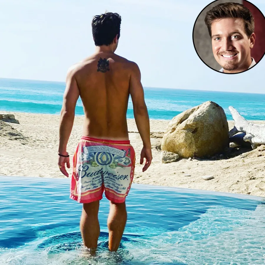 Jacob Busch in Budweiser Swimming Trunks family founded the Anheuser-Busch company Everything to Know About Rebel Wilson Boyfriend Jacob Busch