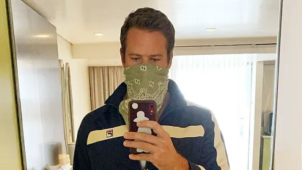 Armie Hammer Wears His Tracksuit for Rebecca Film Promotion