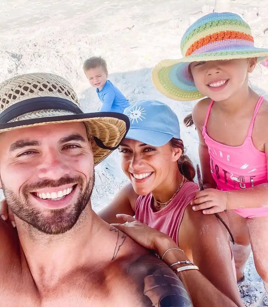 Jana Kramer and Mike Caussin Beach Jolie and Jace