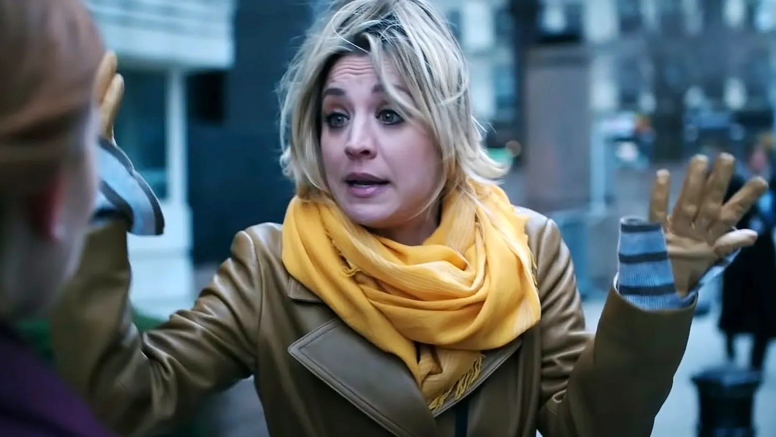 Kaley Cuoco Runs Cover Dark Flight Attendant Trailer