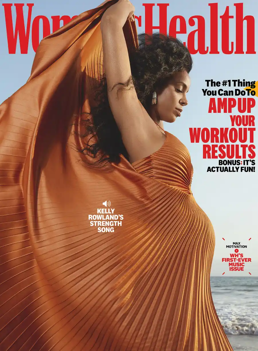 Kelly Rowland Pregnant Womens Health Cover