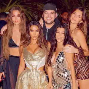 Kim Kardashian 40th Birthday Party Private Island Family Kourtney Kylie Rob